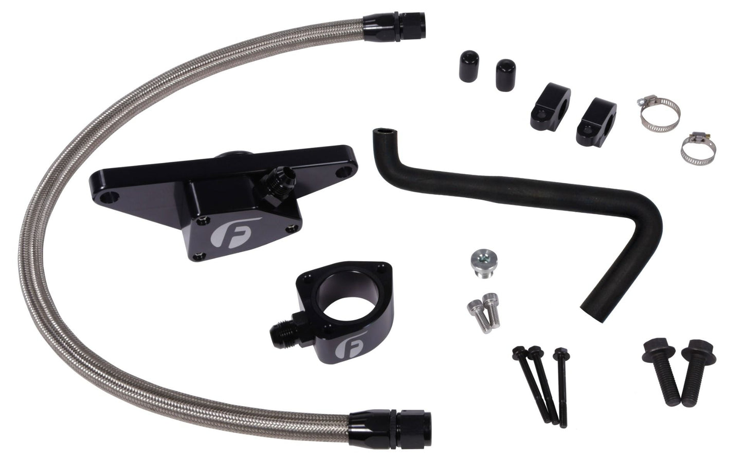 Fleece Cummins Coolant Bypass Kit (2006-2007 Auto Trans) w/ Stainless Steel Braided Line