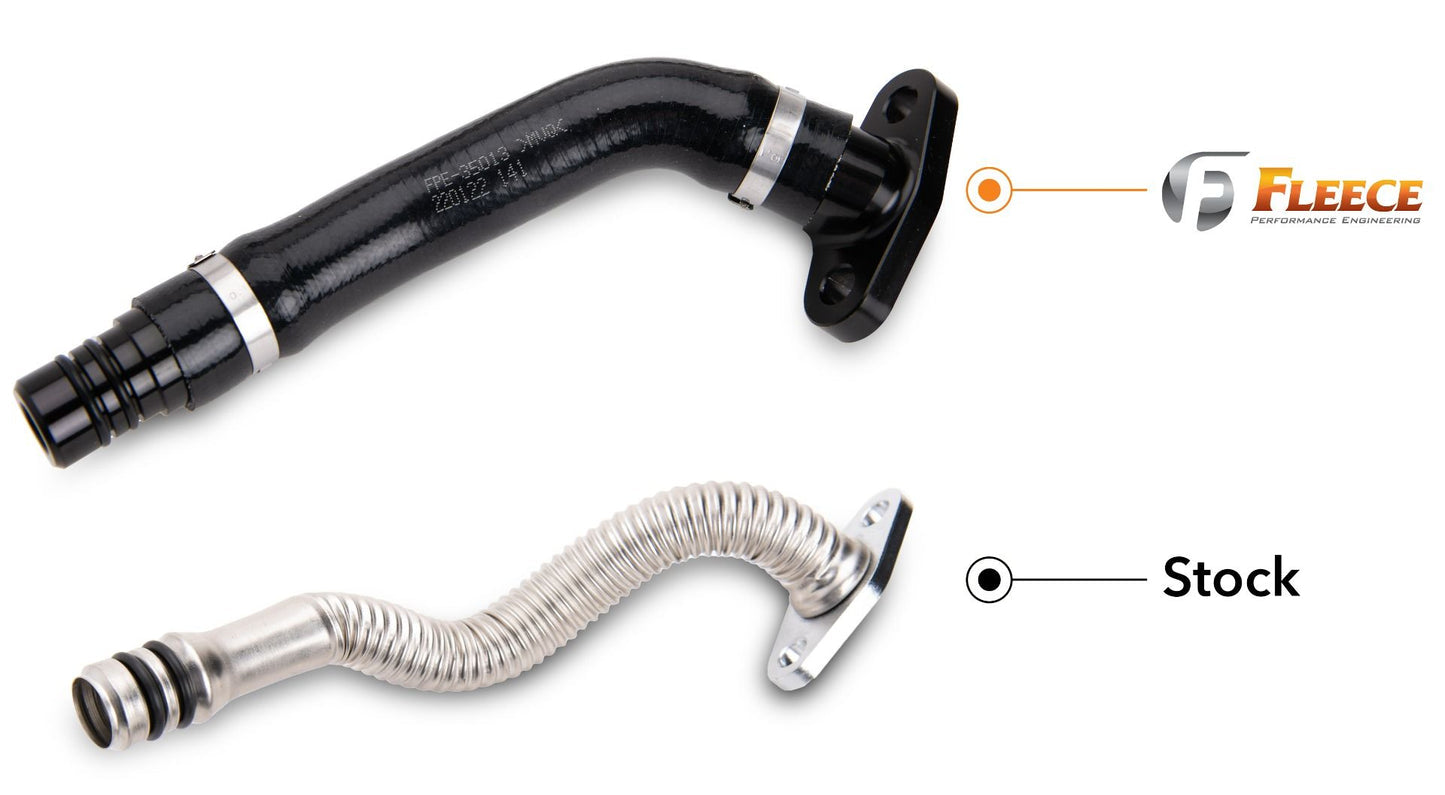 Fleece Performance Turbo Drain line kit for Cummins VGT